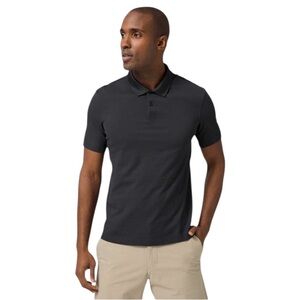 Lululemon Polo Mens Large Grey Tech Pique Performance Golf Office Evolution Prep